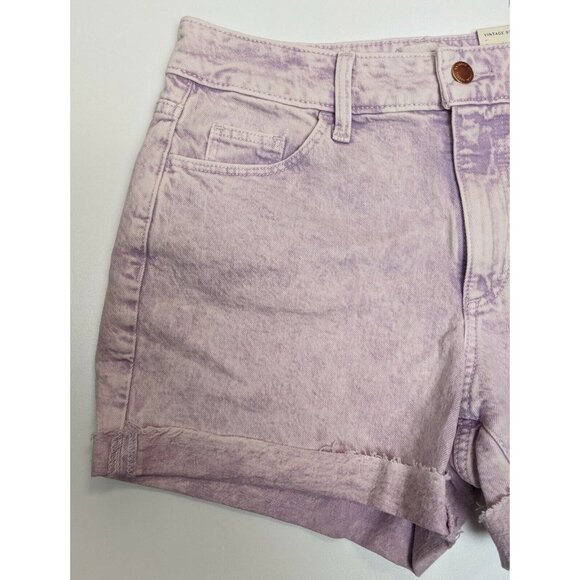 WOMEN'S FADED PURPLE MIDI JEAN SHORTS - UNIVERSAL THREAD - SIZE 4 - NEW - Picture 3 of 5